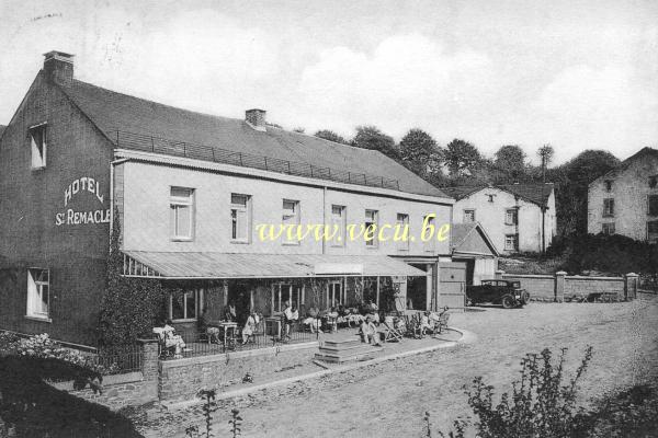 ancienne carte postale de Auby-sur-Semois Hôtel de la Grotte de St Remacle