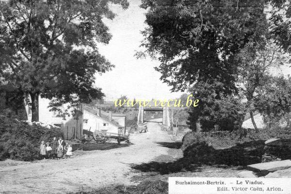 ancienne carte postale de Bertrix Burhaimont-Bertrix - Le Viaduc