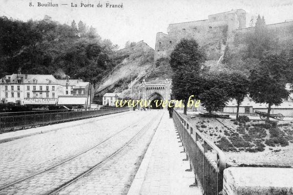 ancienne carte postale de Bouillon La Porte de France