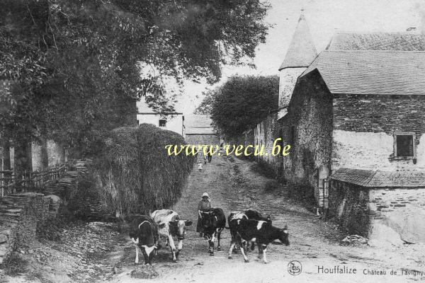 ancienne carte postale de Houffalize Château de Tavigny