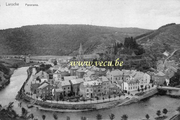 ancienne carte postale de Laroche Panorama