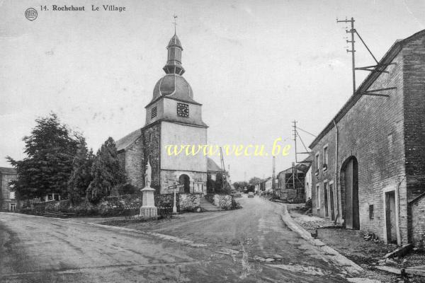 ancienne carte postale de Rochehaut Le Village