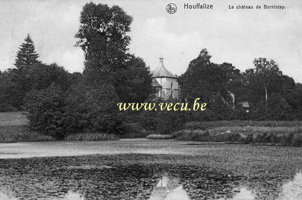 ancienne carte postale de Houffalize Le Château de Bernistap