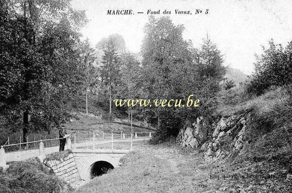 ancienne carte postale de Marche Fond des Veaux