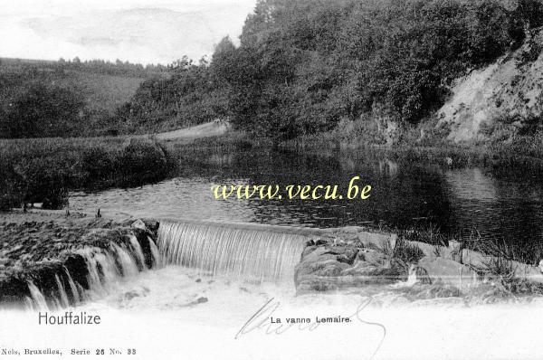 ancienne carte postale de Houffalize La vanne Lemaire