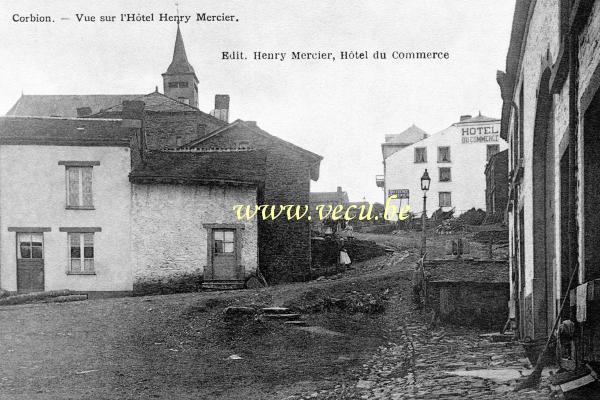 ancienne carte postale de Corbion Vue sur l'Hôtel Henri Mercier - Hôtel du Commerce