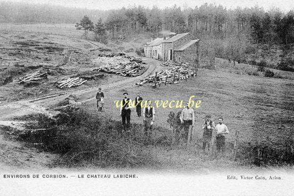 ancienne carte postale de Corbion Le Chateau Labiche