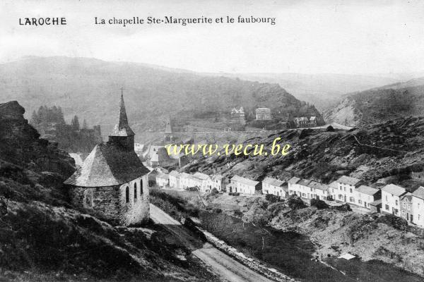 postkaart van Laroche La chapelle Ste Marguerite et le faubourg