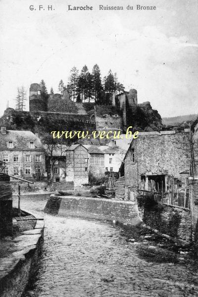 ancienne carte postale de Laroche Ruisseau du Bronze