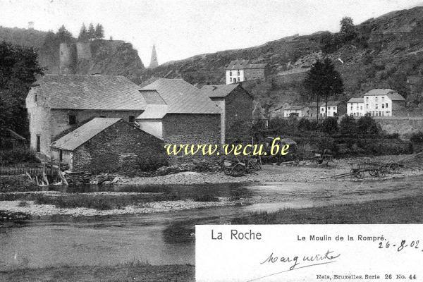 ancienne carte postale de Laroche Le Moulin de la Rompré