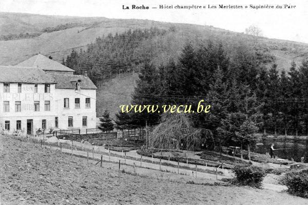 ancienne carte postale de Laroche Hôtel champêtre 