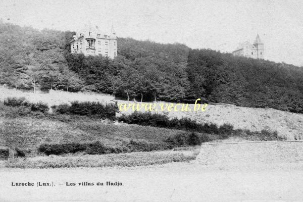 ancienne carte postale de Laroche Les Villas du Hadja