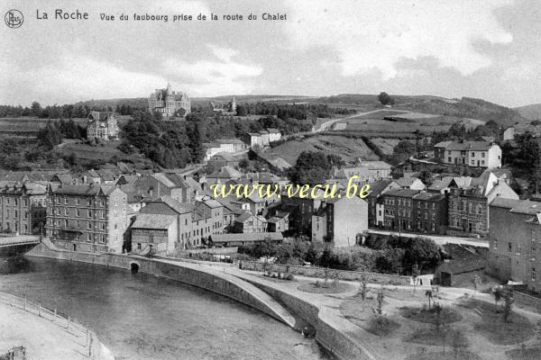 postkaart van Laroche Vue du faubourg prise de la route du Chalet