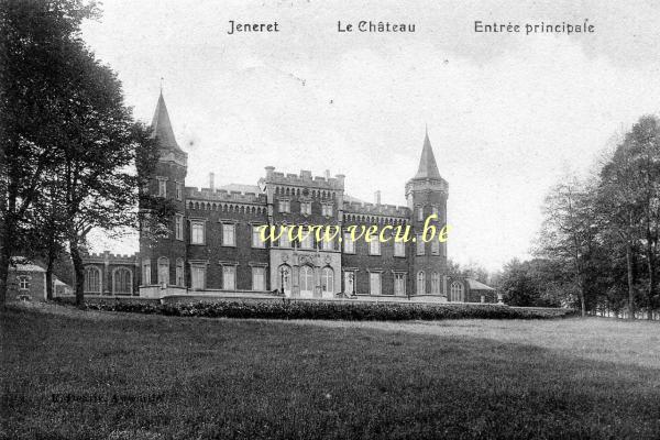 ancienne carte postale de Jeneret Le Château - Entrée principale