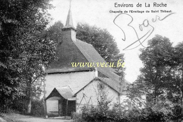 ancienne carte postale de Laroche Chapelle de l'Ermitage de Saint Thibaut