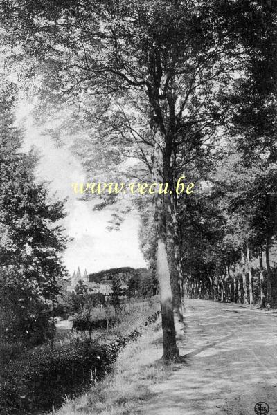 ancienne carte postale de Durbuy Promenade des Veaux