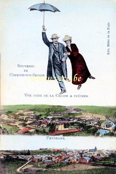 ancienne carte postale de Corbion Souvenir de Corbion sur Semois