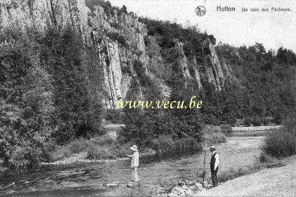 Cpa de Hotton Un coin des pêcheurs