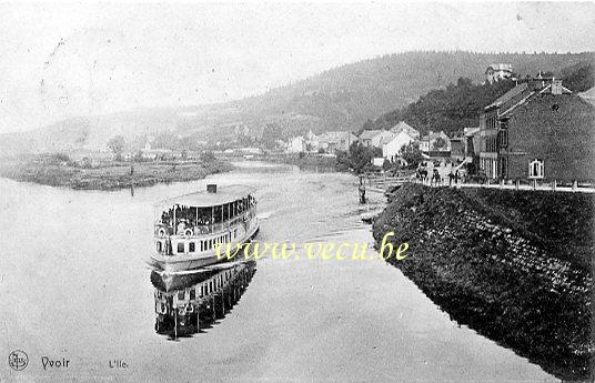 ancienne carte postale de Yvoir L'Ile