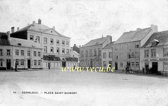 Cpa de Gembloux Place Saint-Guibert