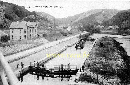 ancienne carte postale de Anseremme L'Ecluse