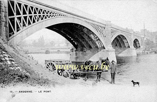 ancienne carte postale de Andenne Le Pont