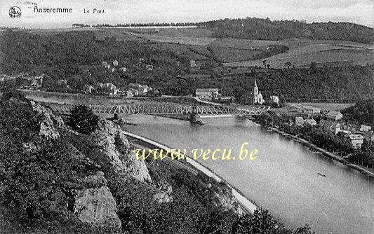 ancienne carte postale de Anseremme Le Pont
