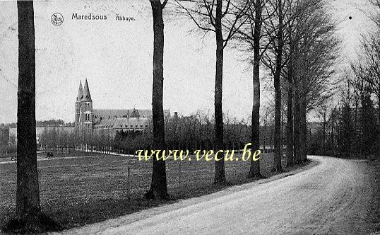 ancienne carte postale de Maredsous Abbaye