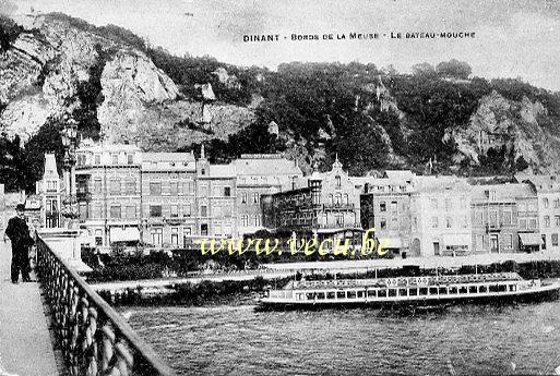 ancienne carte postale de Dinant Bords de la Meuse - Le bateau-mouche