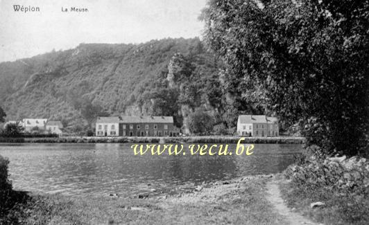 ancienne carte postale de Wépion La Meuse