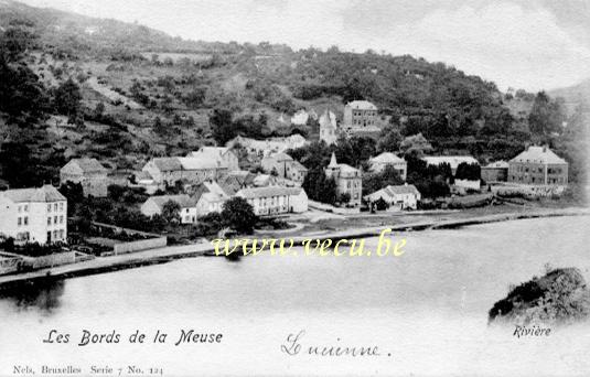 ancienne carte postale de Rivière Les bords de la Meuse