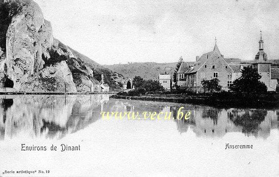 ancienne carte postale de Anseremme Environs de Dinant