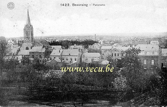 ancienne carte postale de Beauraing Panorama