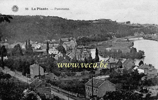 ancienne carte postale de Namur La Plante - Panorama