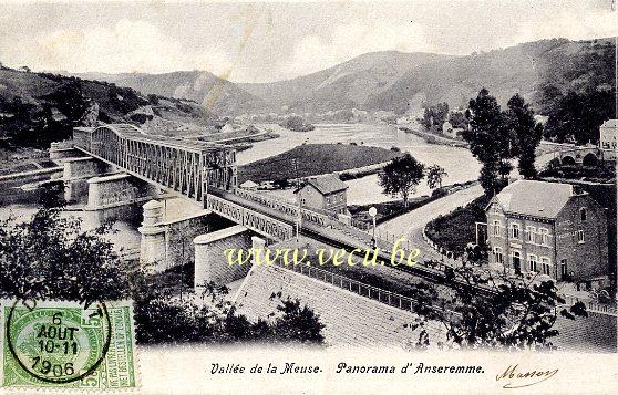 postkaart van Anseremme Vallée de la Meuse - Panorama d'Anseremme