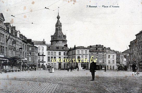 ancienne carte postale de Namur Places d'Armes