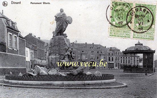 postkaart van Dinant Monument Wiertz