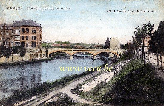 ancienne carte postale de Namur Nouveau Pont de Salzinnes