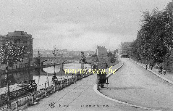 ancienne carte postale de Namur Le Pont de Salzinnes