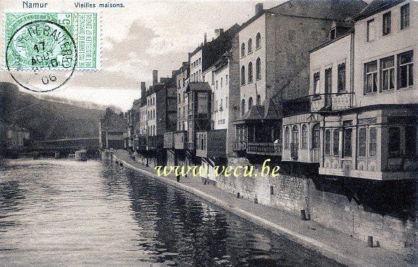 ancienne carte postale de Namur Vieilles Maisons
