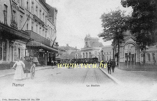ancienne carte postale de Namur la Station