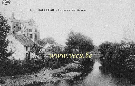 ancienne carte postale de Rochefort La Lomme sur Dewoin