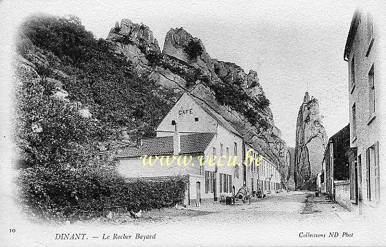 ancienne carte postale de Dinant Le Rocher Bayard