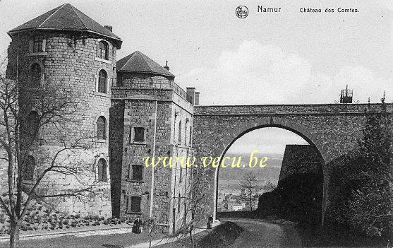 ancienne carte postale de Namur Château des Comtes