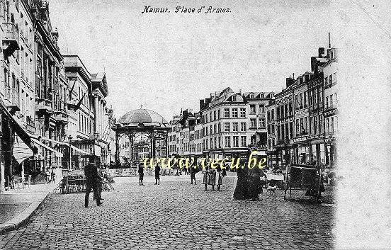 postkaart van Namen Place d'Armes