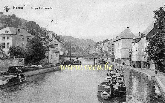 ancienne carte postale de Namur Le Pont de Sambre