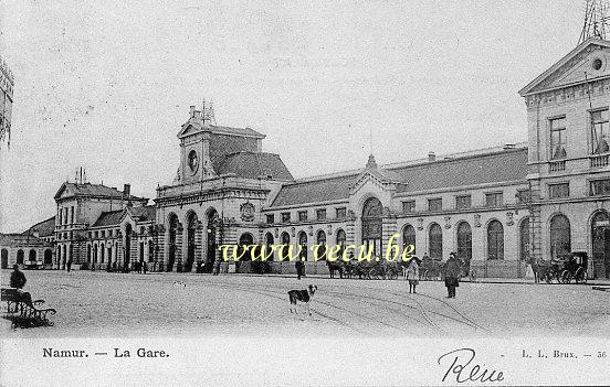 ancienne carte postale de Namur La Gare