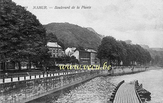 ancienne carte postale de Namur Boulevard de la Plante