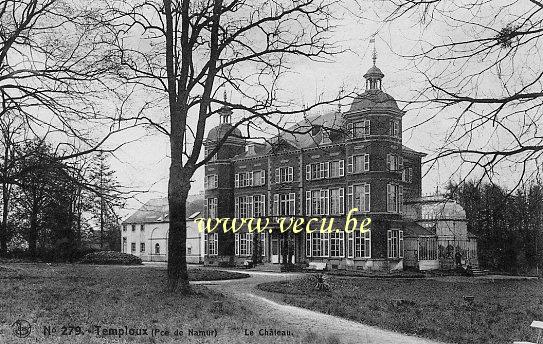 ancienne carte postale de Temploux Le Château