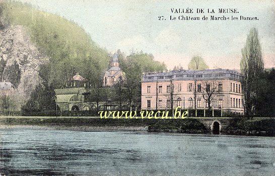 ancienne carte postale de Marche-les-Dames Le Château de Marche-les-Dames